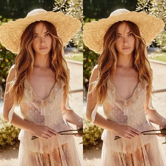 💯 FREE PEOPLE Washed Ashore Maxi Dress - Picture 4 of 9